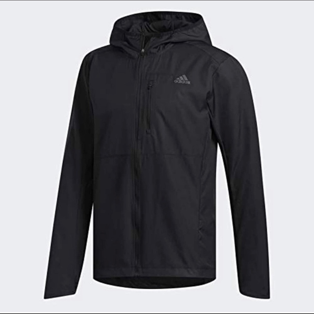 NWT ADIDAS OWN THE RUN HOODED WIND JACKET